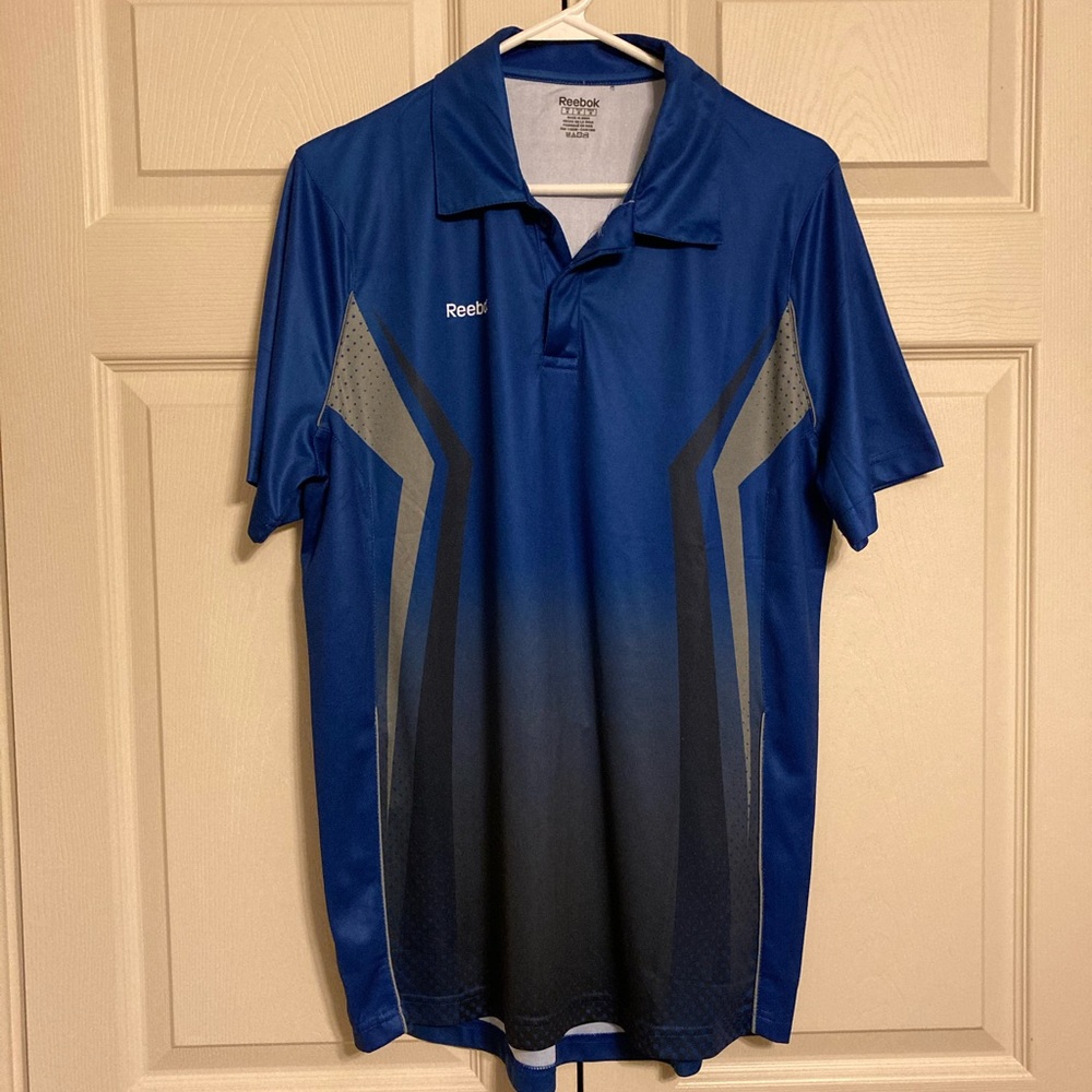 Reebok 100% polyester polo size medium